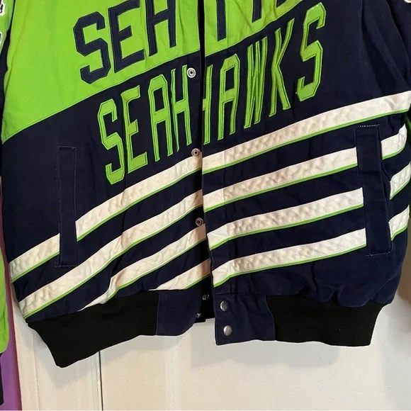 SOLD ON MERCARI NFL Seattle Seahawks Varsity Bomber Jacket - Picture 6 of 15